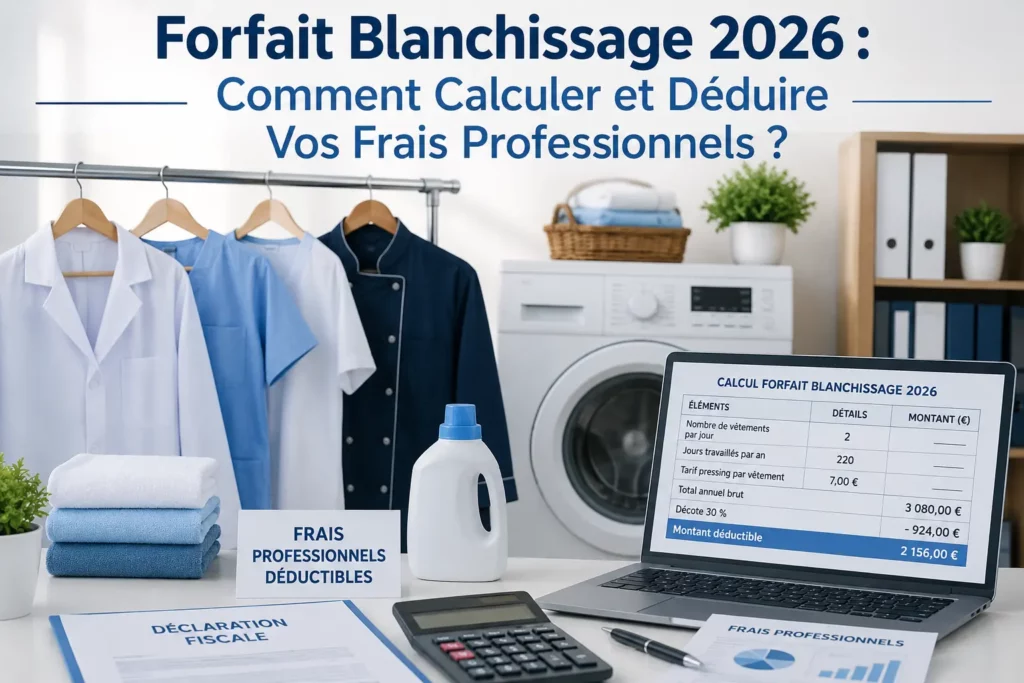 Forfait Blanchissage 2026 : Comment Calculer et Déduire Vos Frais Professionnels ? 4 Le Forfait Blanchissage