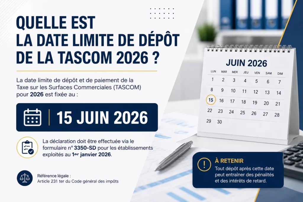 Date limite de dépôt TASCOM 2026