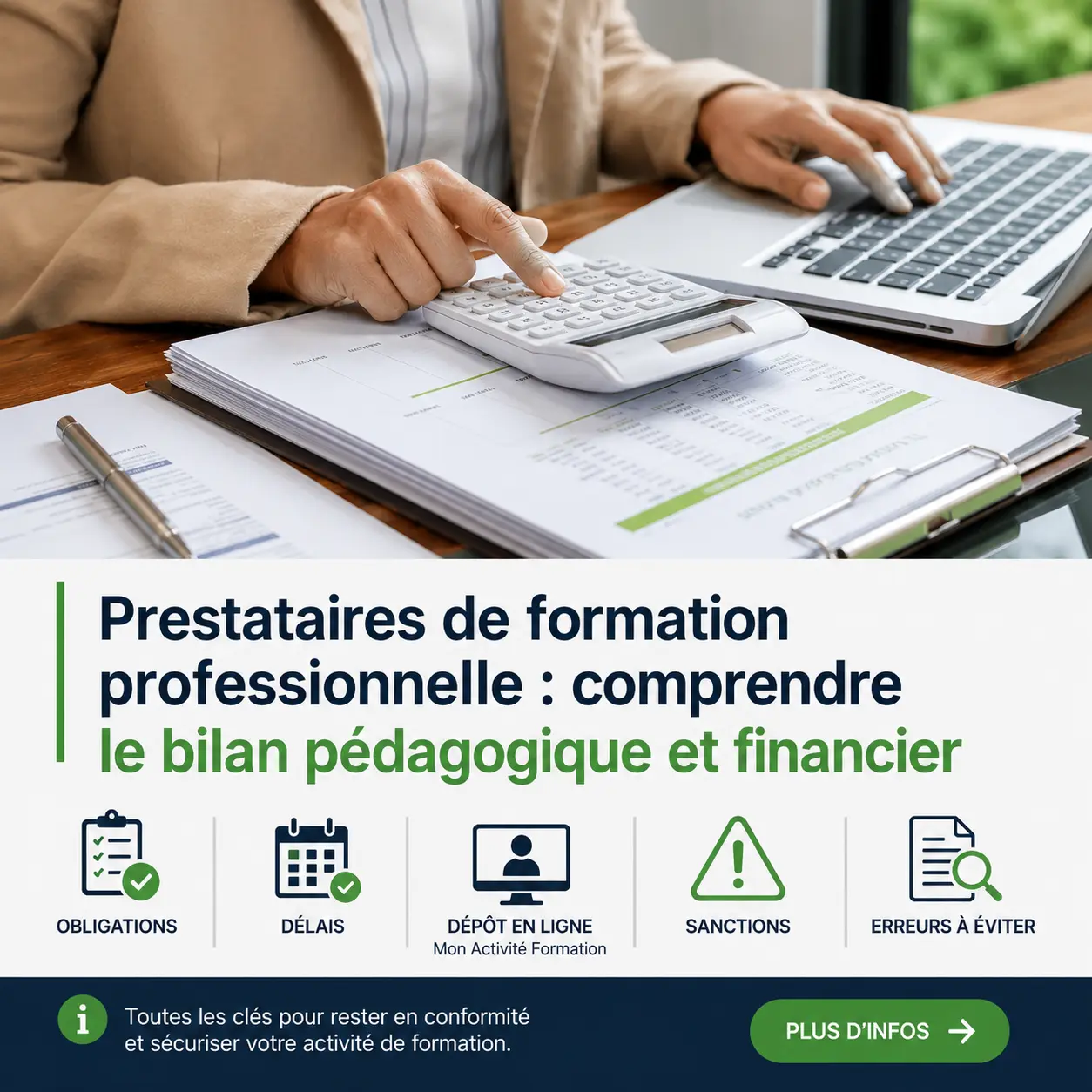 Prestataires de formation professionnelle : comprendre le bilan pédagogique et financier