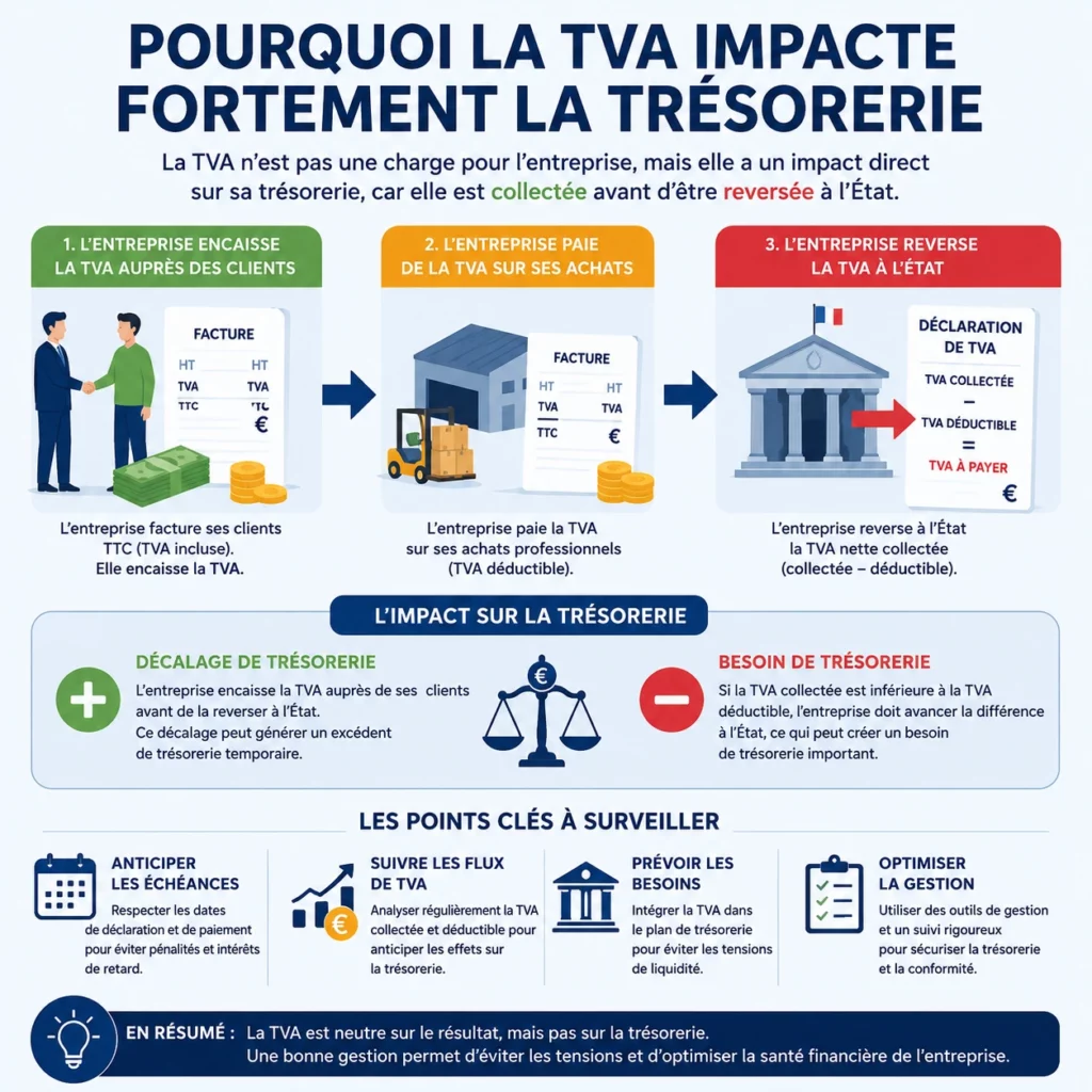 Impact de la TVA sur la trésorerie