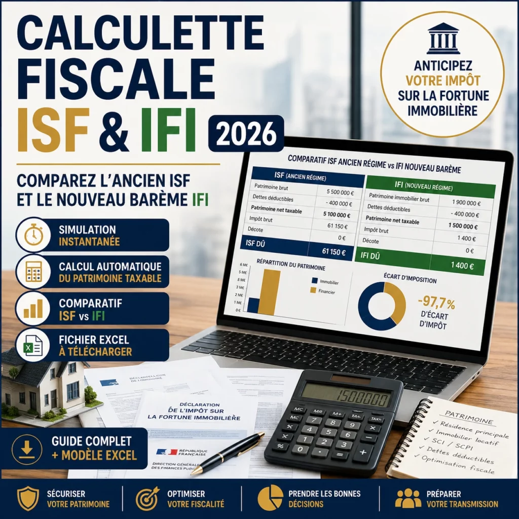 Calculette fiscale : Comparatif ISF ancien et nouveau barème Excel 4 Comparaison ISF et IFI 2026