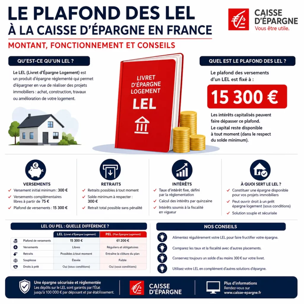 Le plafond des LEL à la Caisse d’Épargne en France montant, fonctionnement et conseils