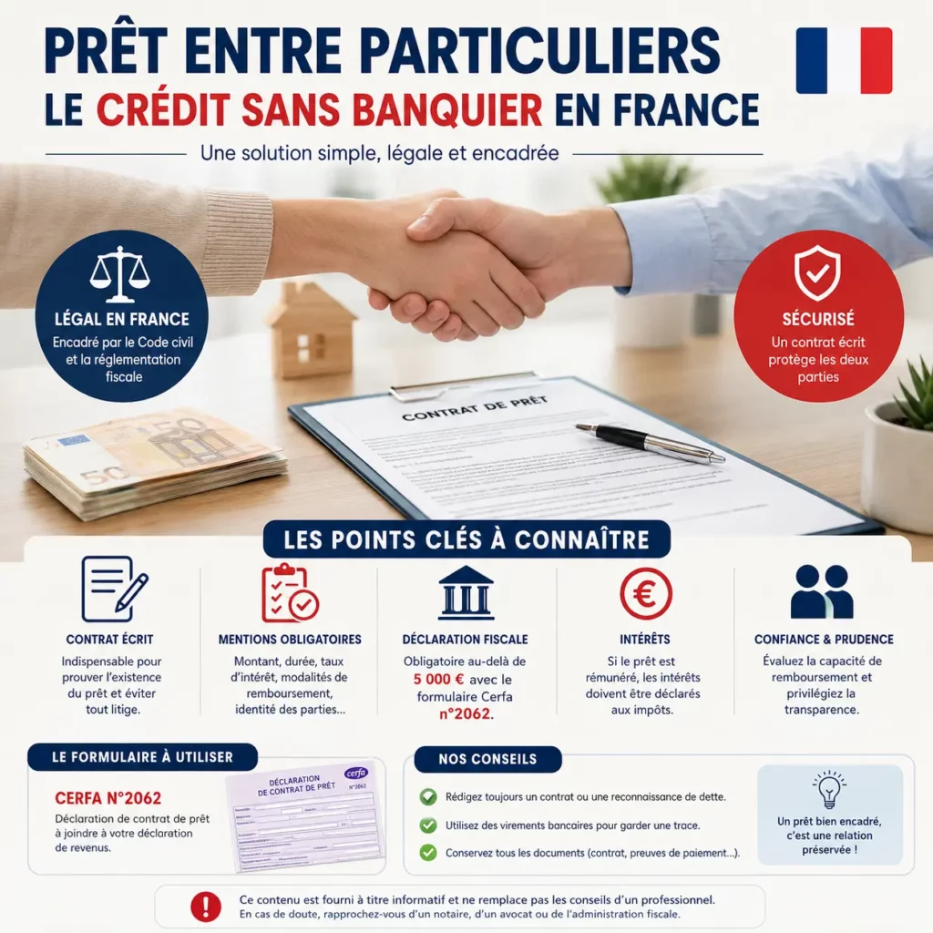 Prêt entre particuliers le crédit sans banquier en France