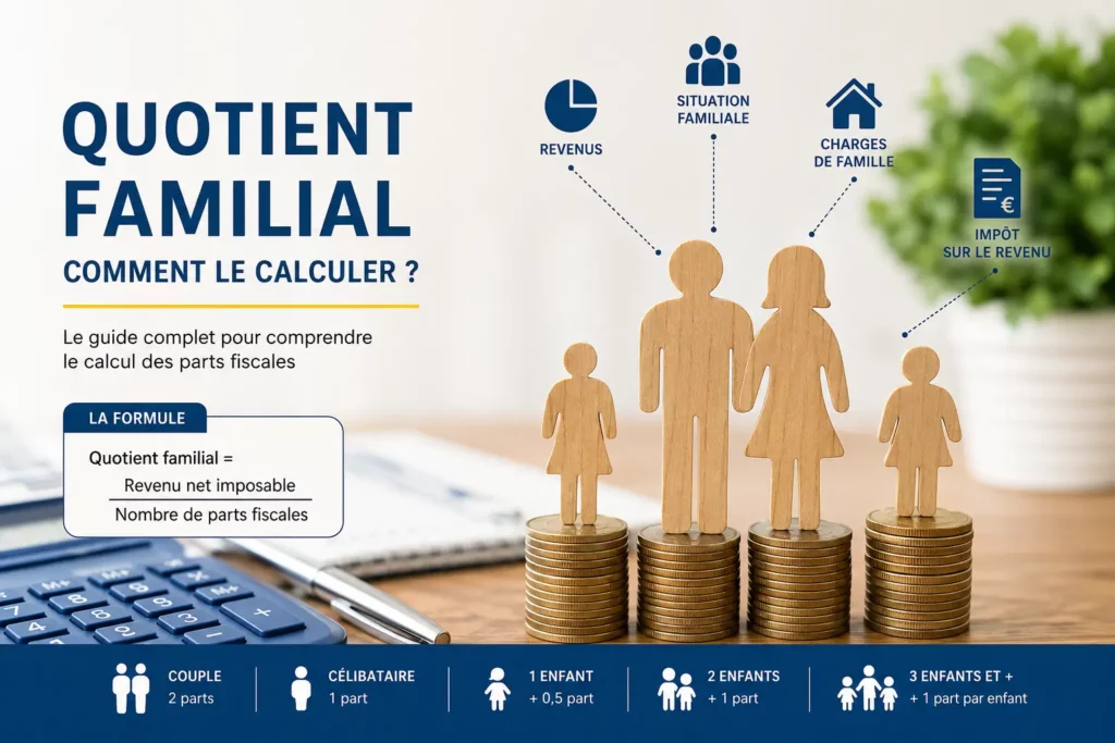 Fiscalité de la Famille : Comment Calculer le Quotient Familial en 2026 ? 4 Quotient familial expliqué visuellement